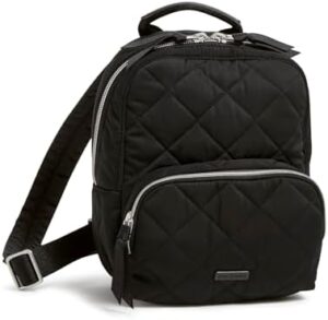 Vera Bradley Performance Twill Mini Backpack, True Black
