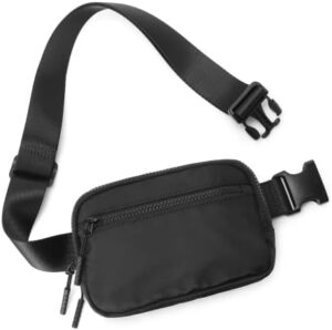 WESTBRONCO Fanny Packs for Women Men, Belt Bag with 4 Zipper Pockets, Fashion Waist Packs, Lightweight Crossbody Bags with Adjustable Strap for Workout/Running/Hiking