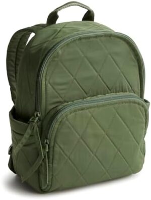 Vera Bradley Women’s Performance Twill Small Banbury Backpack, Bronze Green, One Size
