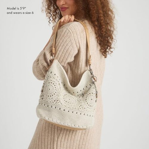The Sak Sequoia Hobo Bag - Hand Crochet Large Women's Purse for Everyday & Travel - Durable Handbag & Tote With Zipper Pocket - Image 3