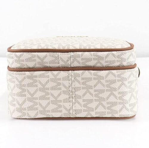 Michael Michael Kors Jet Set Travel Medium Logo Crossbody Flight Vanilla - Image 7