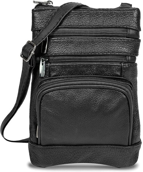 Krediz leather Crossbody Purses for Women, Multi Pocket Crossbody Purse with Adjustable Strap, Soft & Durable Leather Purse - Image 2